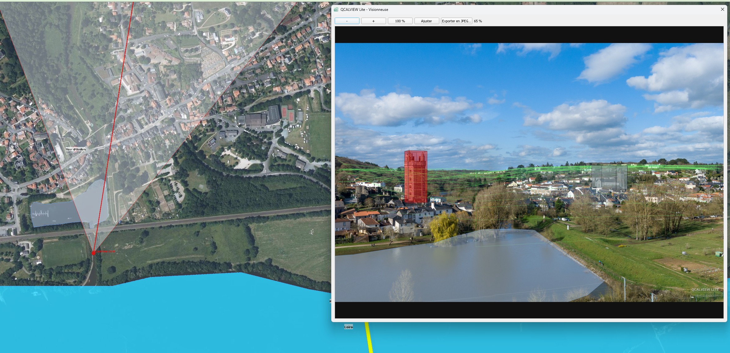 Exemple QCALVIEW-Lite prise drone